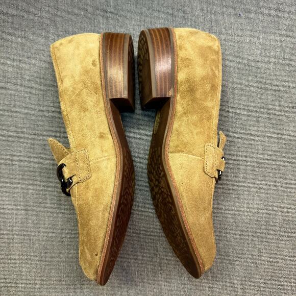 Sofft Nevara Women 9 Dress Loafers  Hazelwood Tan Suede Academia Business Chunky - Picture 7 of 9